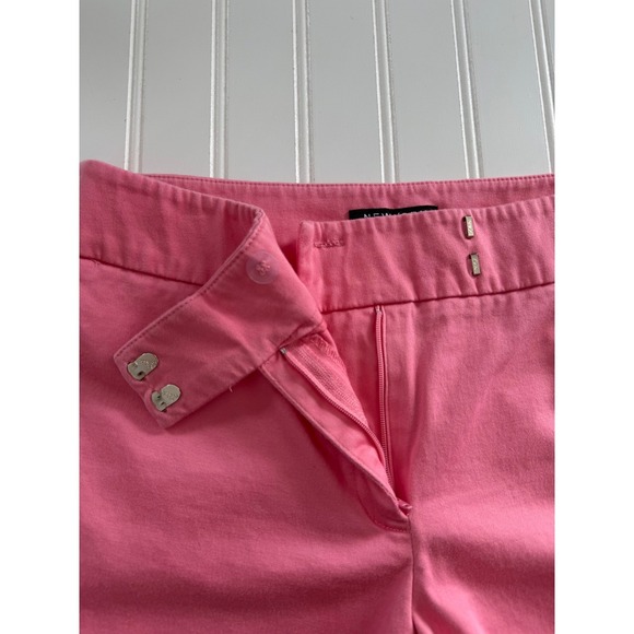 New York & Company Womens 8 Pink Cropped Capri Pants Cotton Stretch Pockets - Picture 6 of 9
